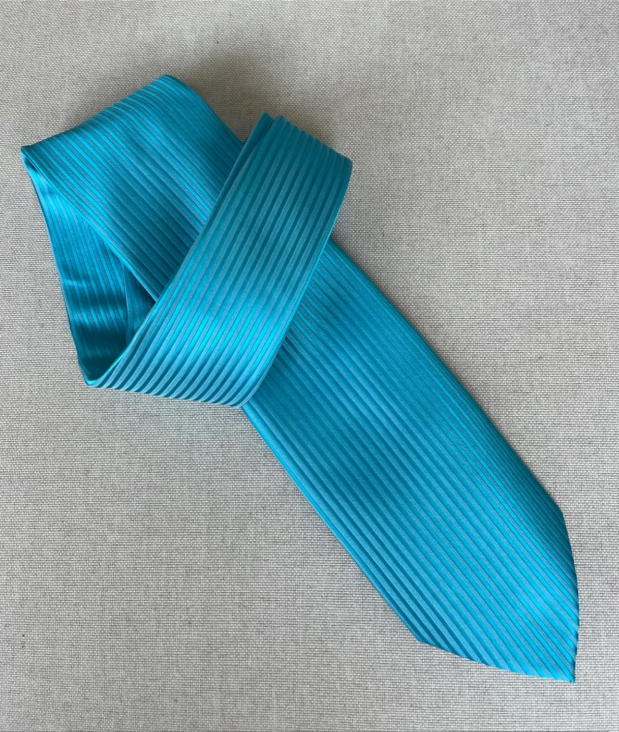 Gianni Antonio Aqua Blue Striped Tie image indicator(2)