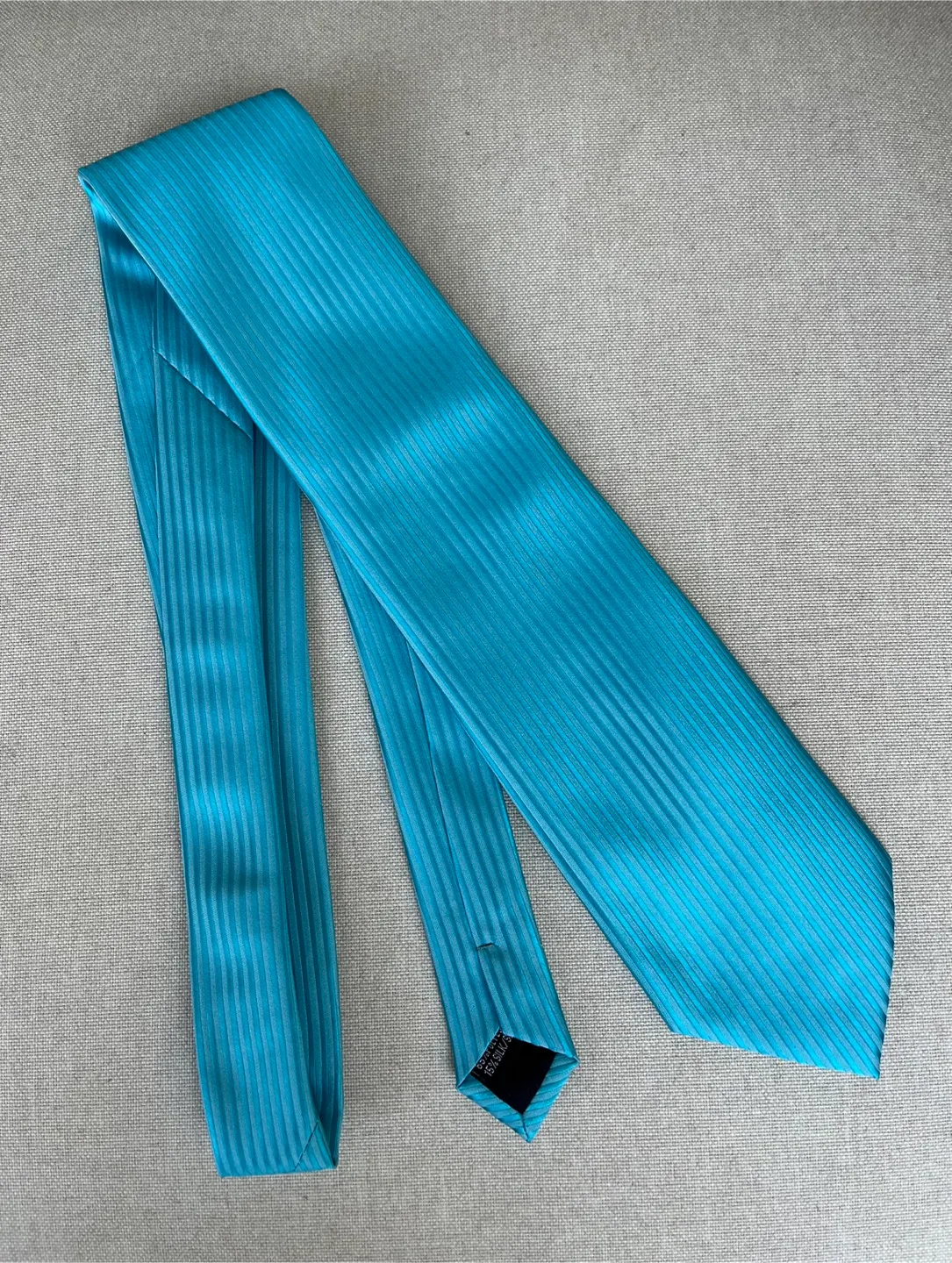 Gianni Antonio Aqua Blue Striped Tie image indicator(4)