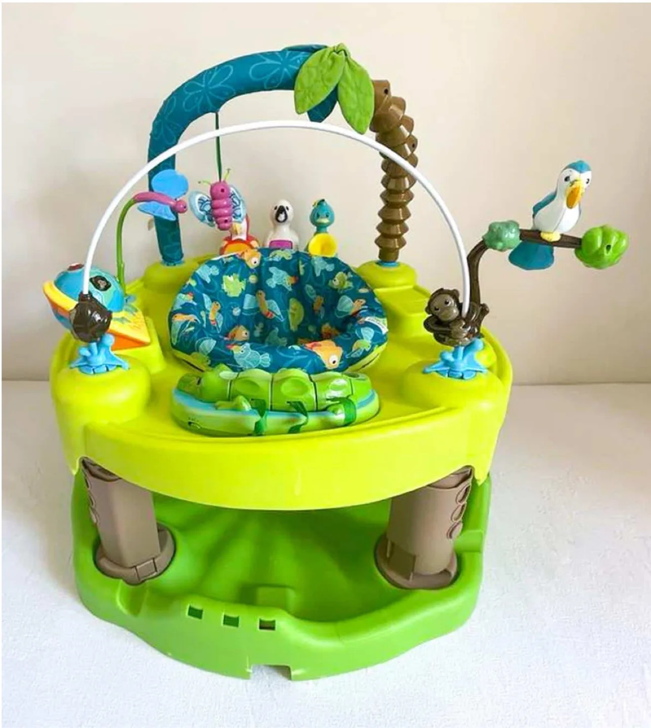 🌿 Baby Activity Jumper – Jungle Theme | Like New! 🐒🦜 thumbnail