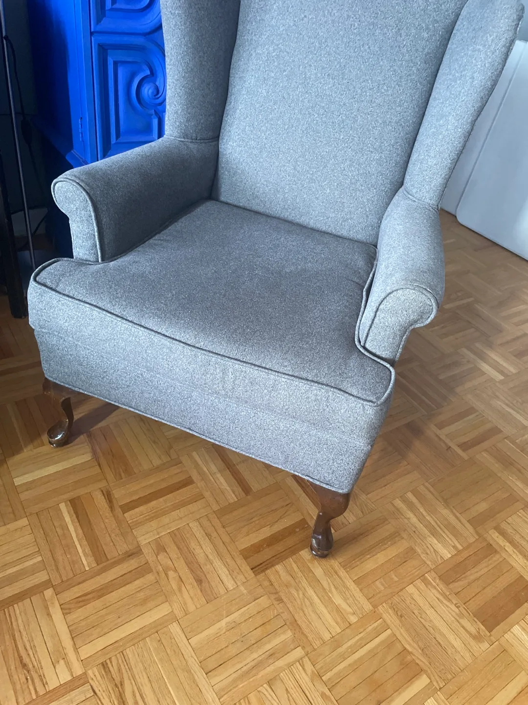 Grey Wingback Armchair image indicator(5)