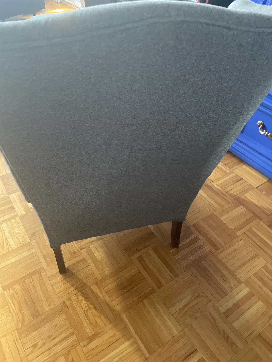 Grey Wingback Armchair image indicator(3)