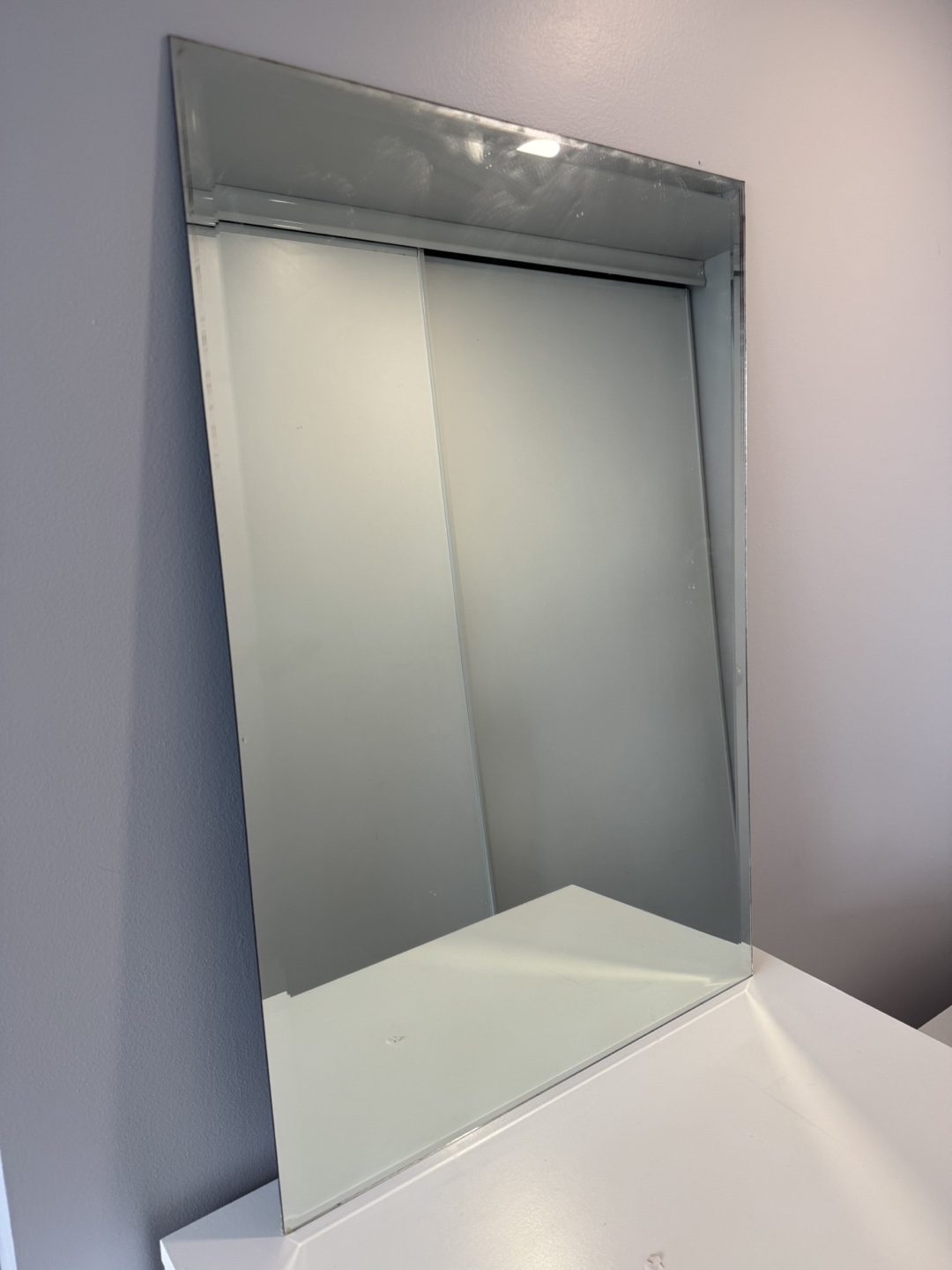 Grey Framed Mirror