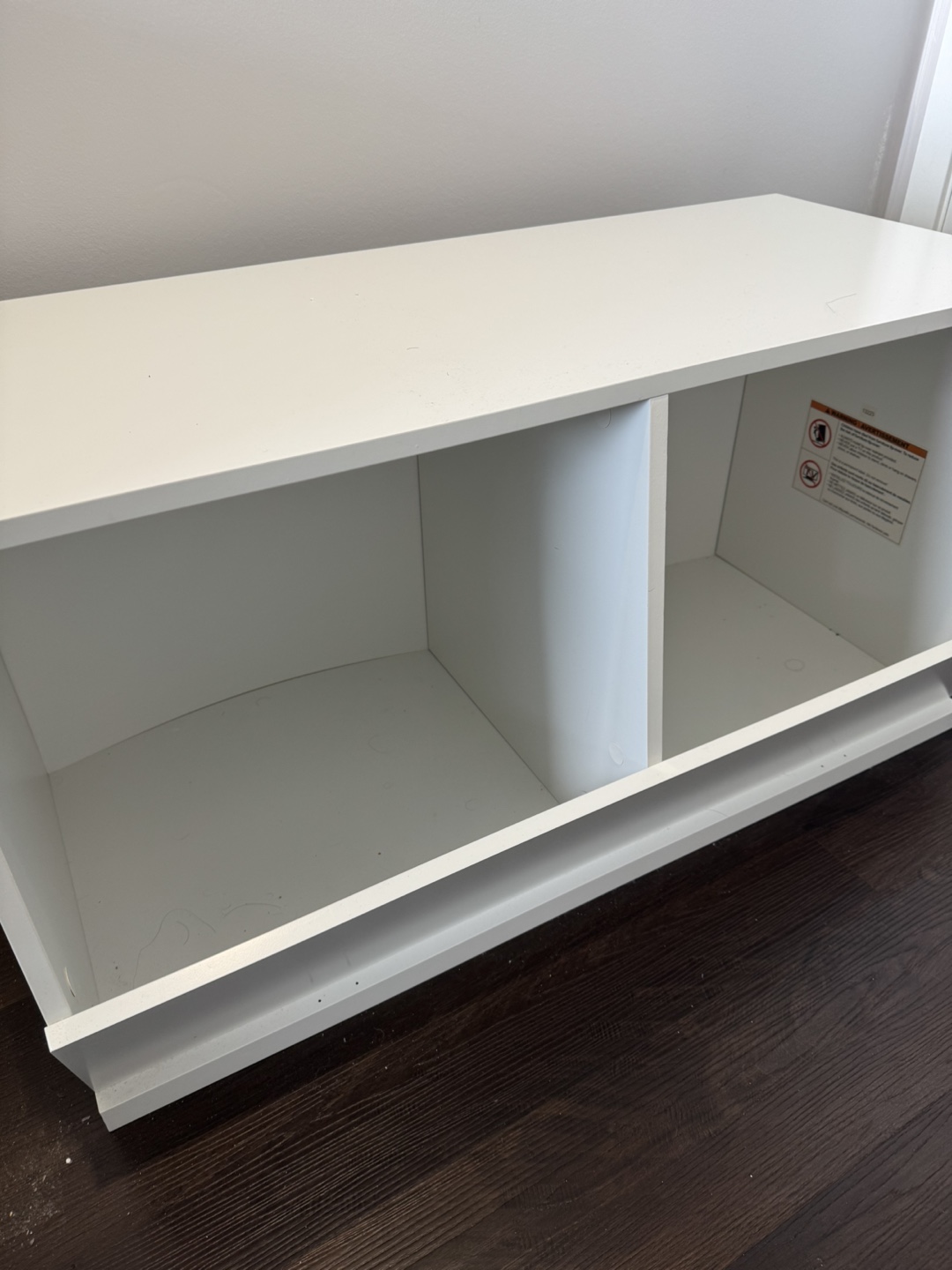 White Storage Shelf Unit - photo 2