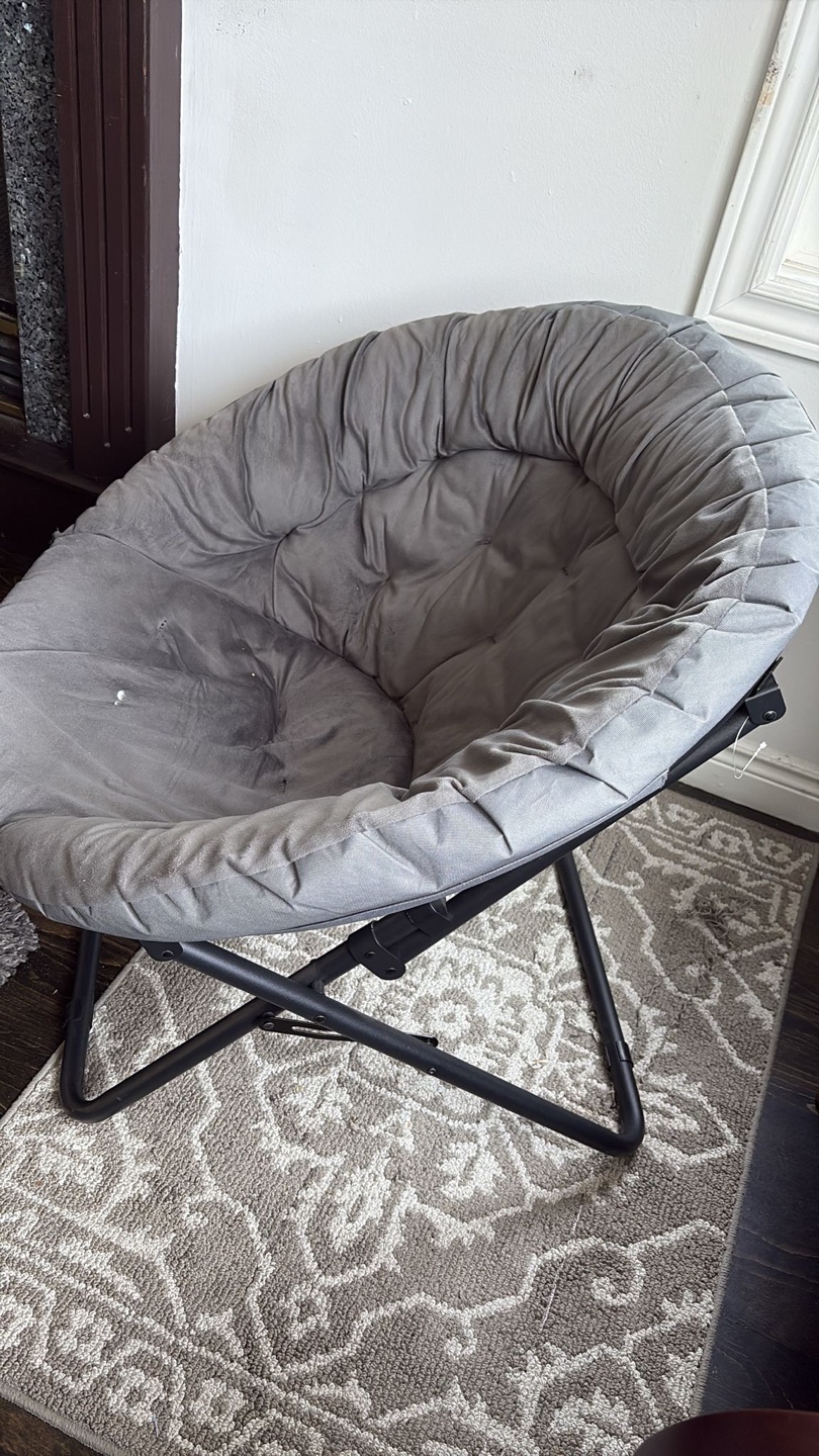 Grey Saucer Chair - photo 2