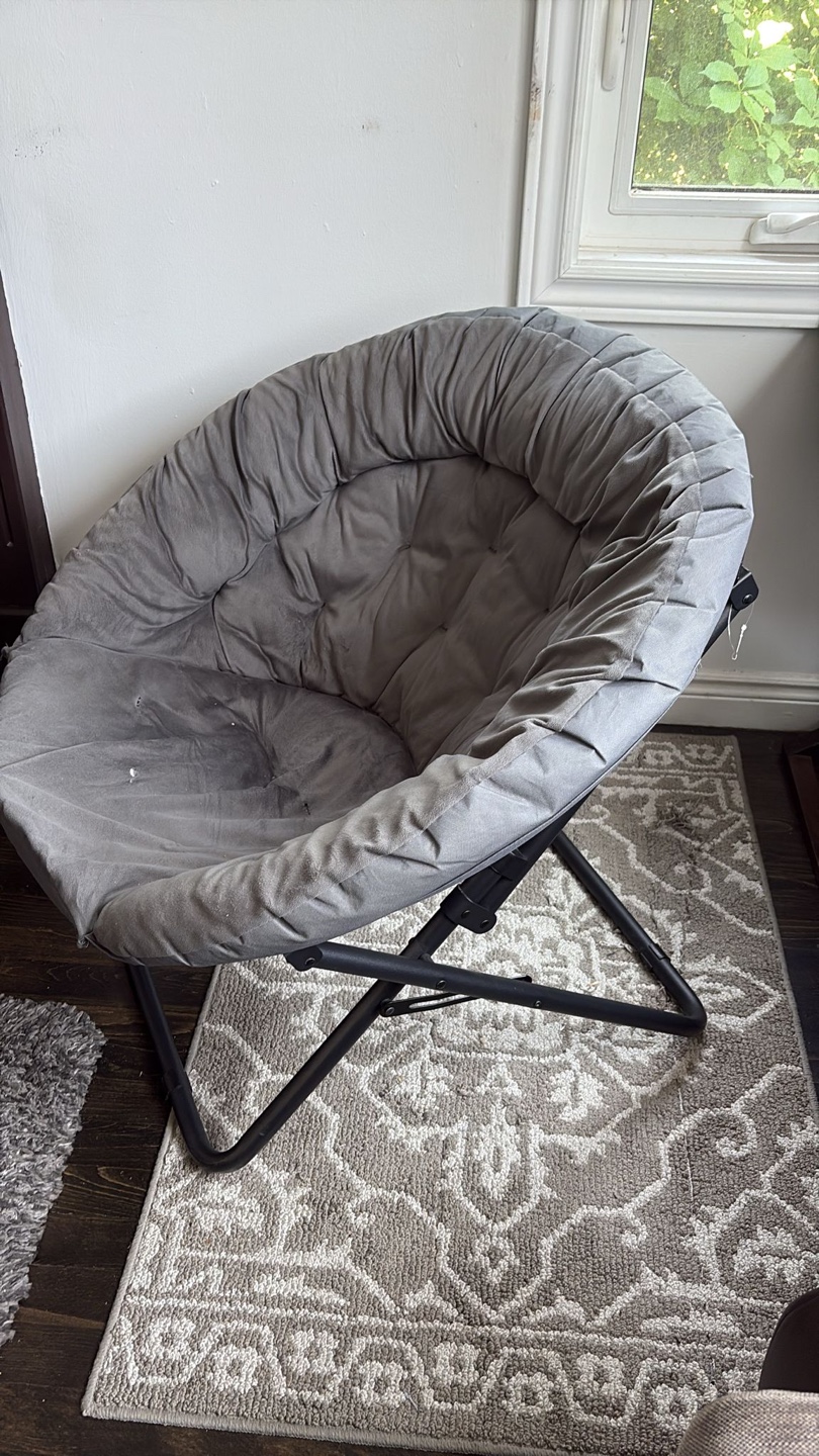 Grey Saucer Chair - photo 3