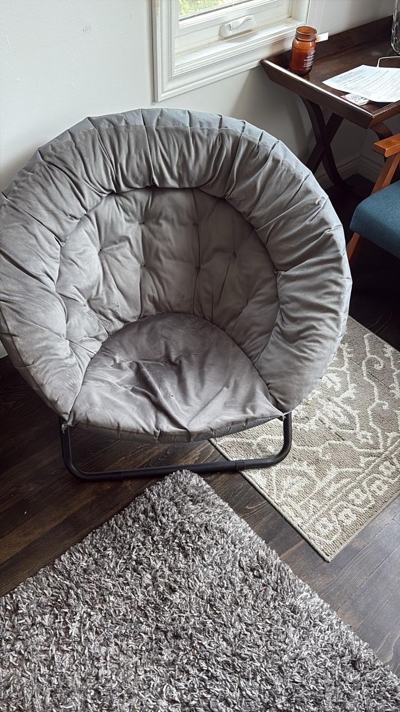 Grey Saucer Chair