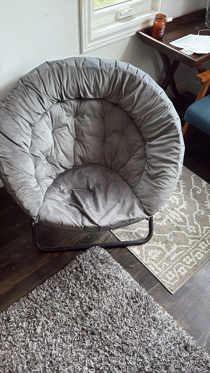 Grey Saucer Chair thumbnail