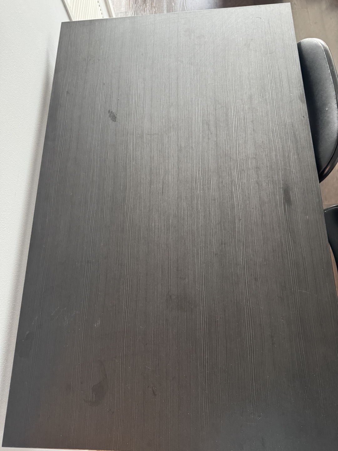 Ikea Black Table with 2 Folding Chairs - Great Condition! - photo 3