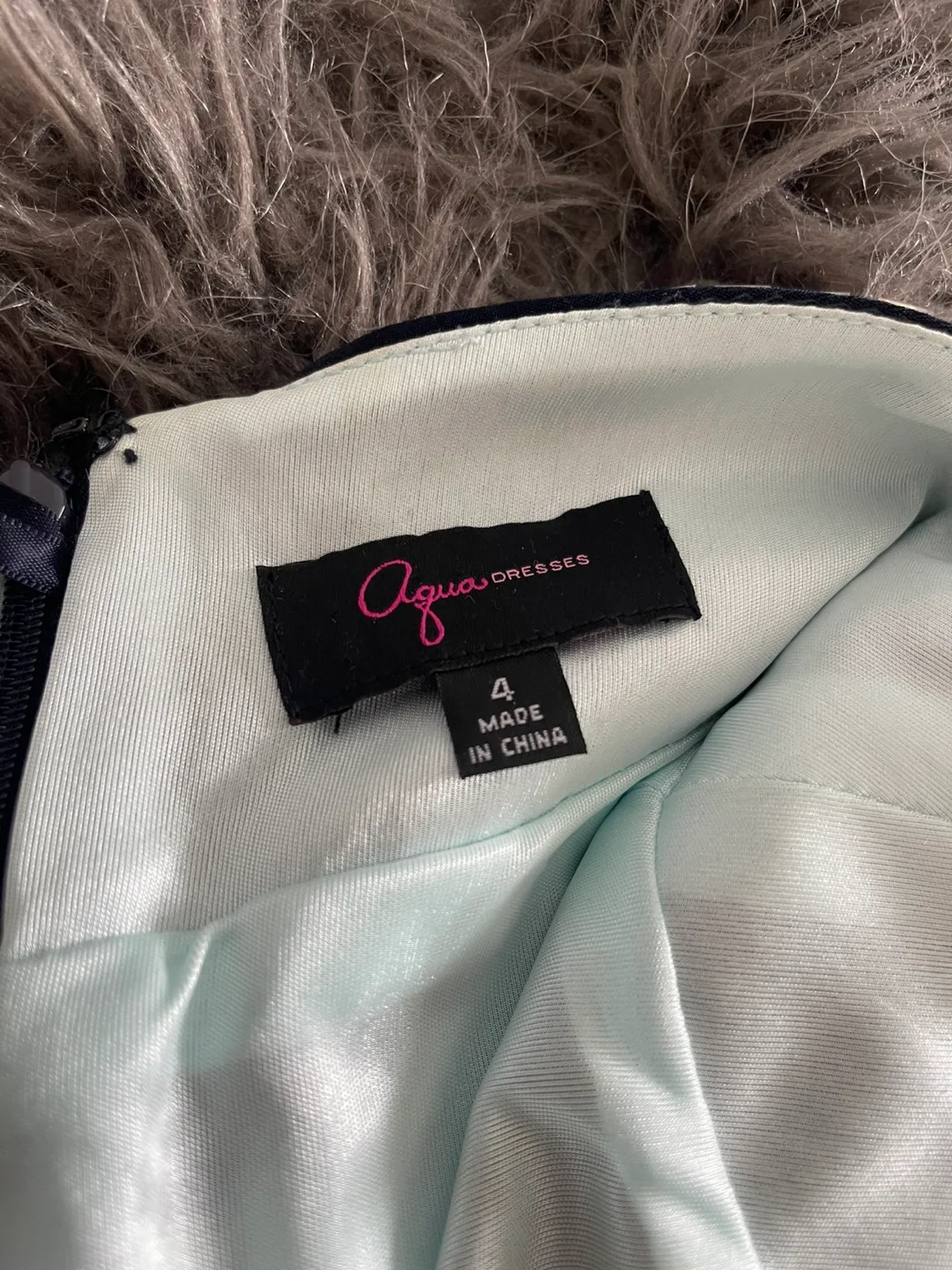 Aqua Dresses dark blue Embellished Gown - Size 4 image indicator(4)