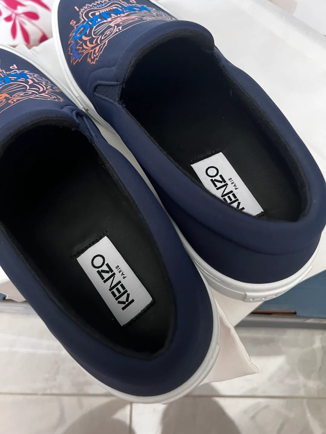 Kenzo Paris Tiger Slip-On Sneakers, Size 9.5 image indicator(3)