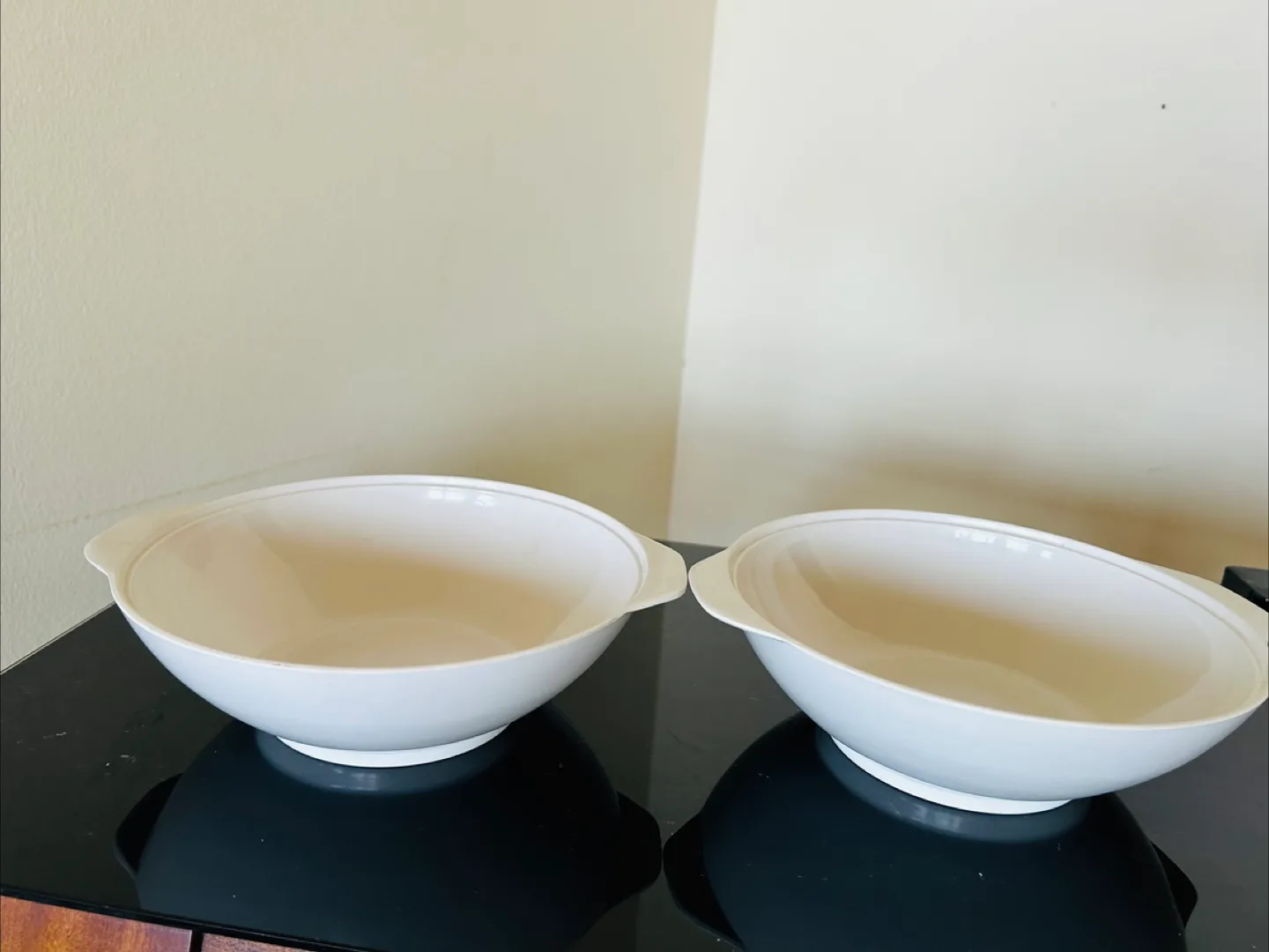 2 White Serving Bowls thumbnail