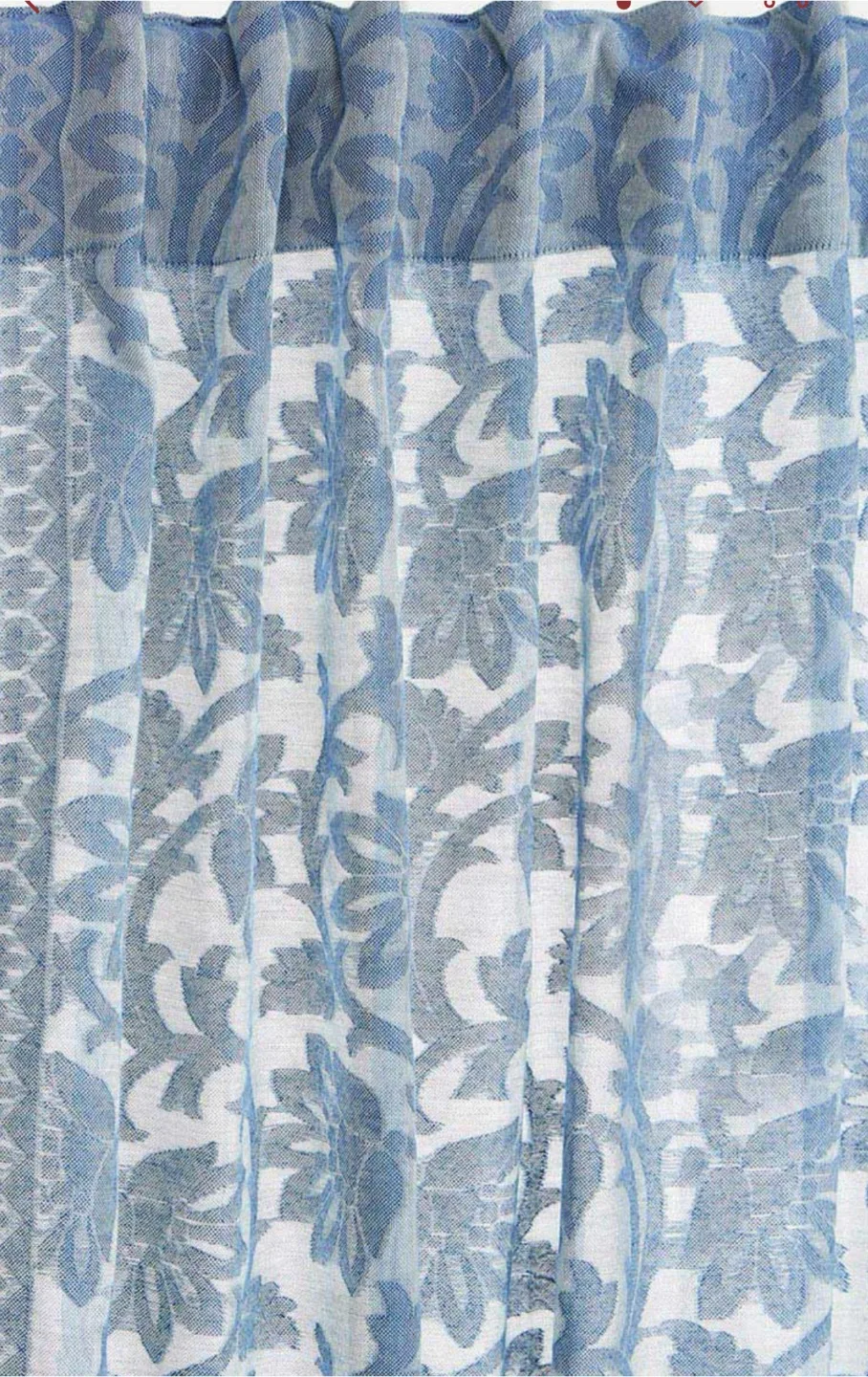 Genuine Fabindia  Floral Print Curtain Panel ( 7 ft ) thumbnail
