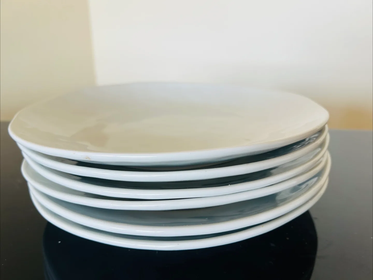 New Paderno White Plates - Set of 6 thumbnail