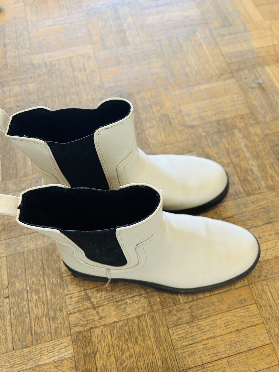 White Chelsea Boots size 7