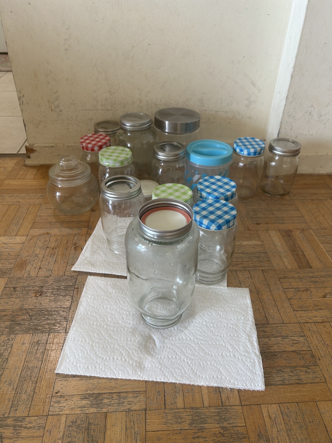 Variety of Glass Mason Jars