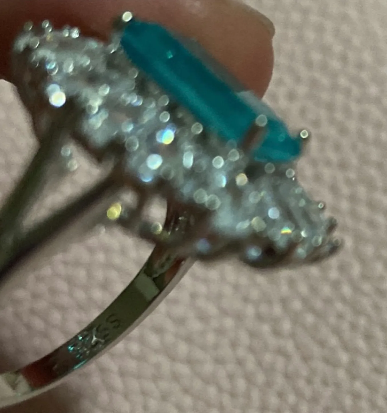 New turquoise 925 stamp plated ring image indicator(3)