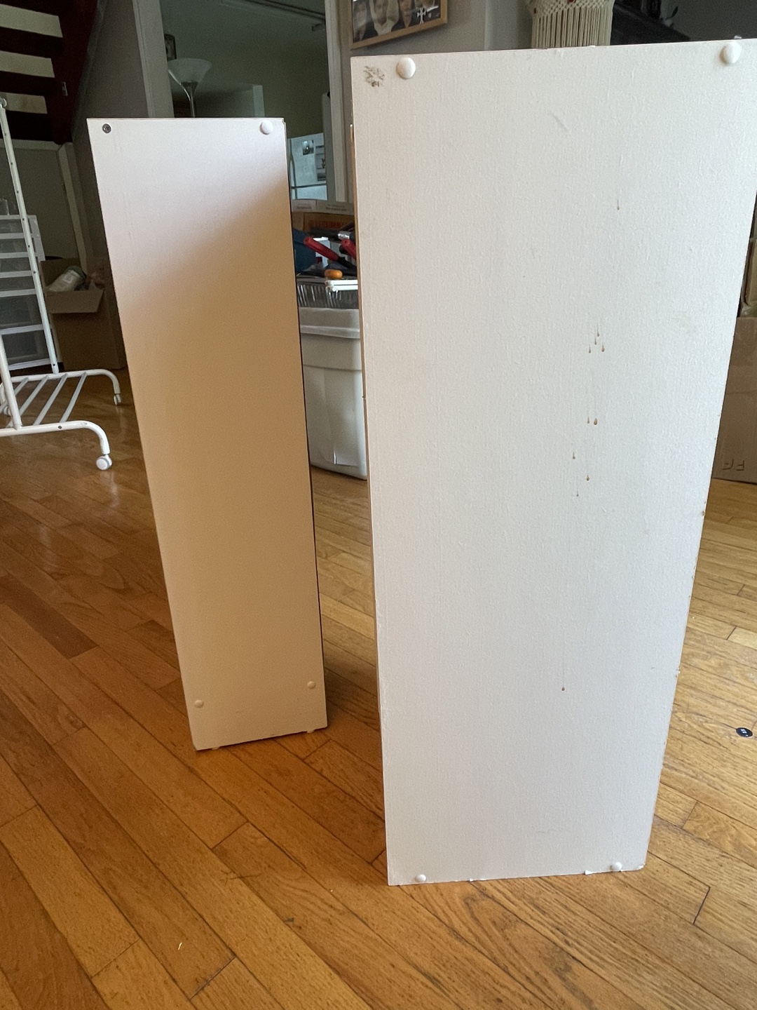 Pair of White Bookshelves $25 for both. - photo 2