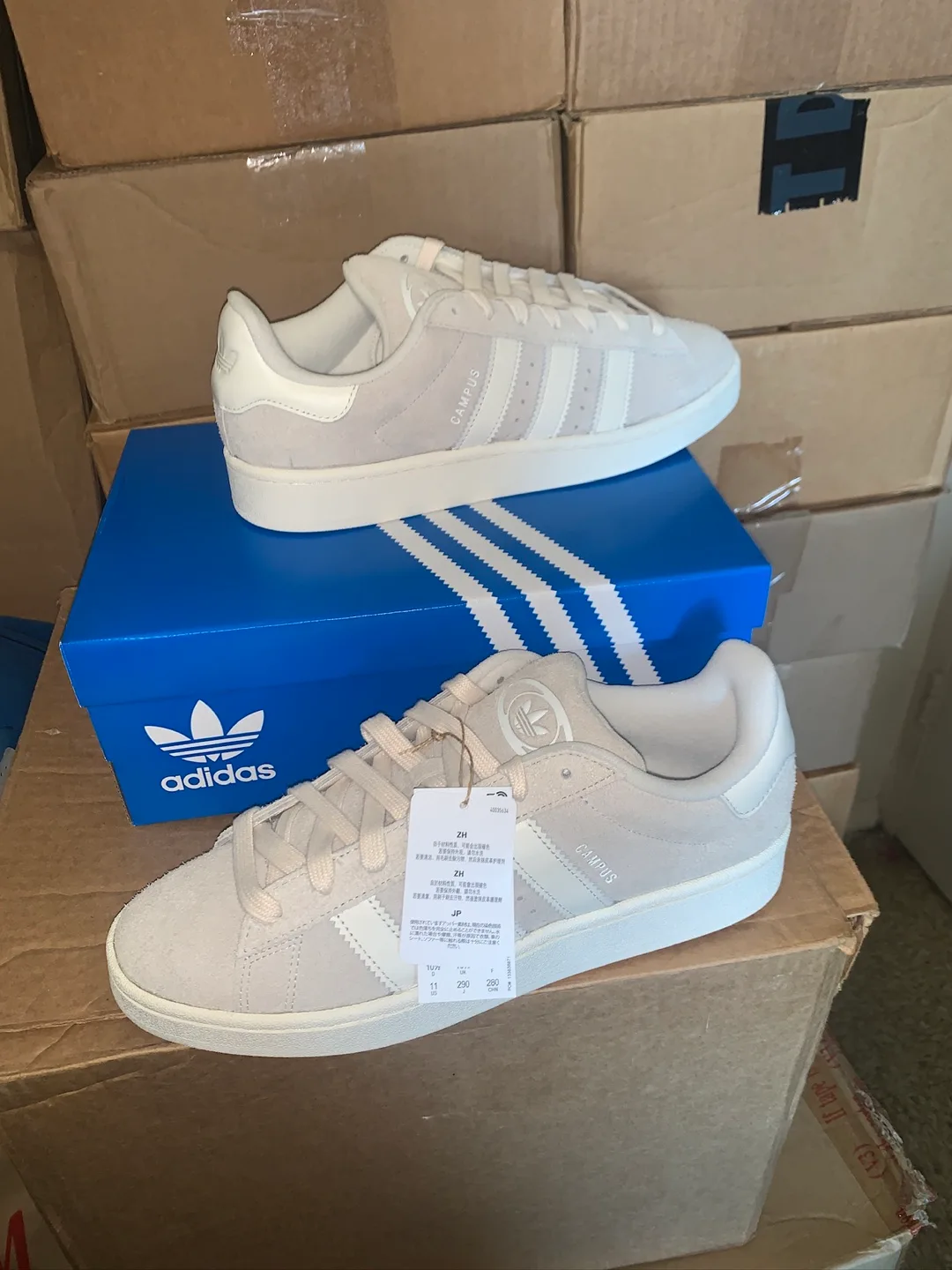 New Adidas Campus 00s Cream White Shoes - Size 11 thumbnail