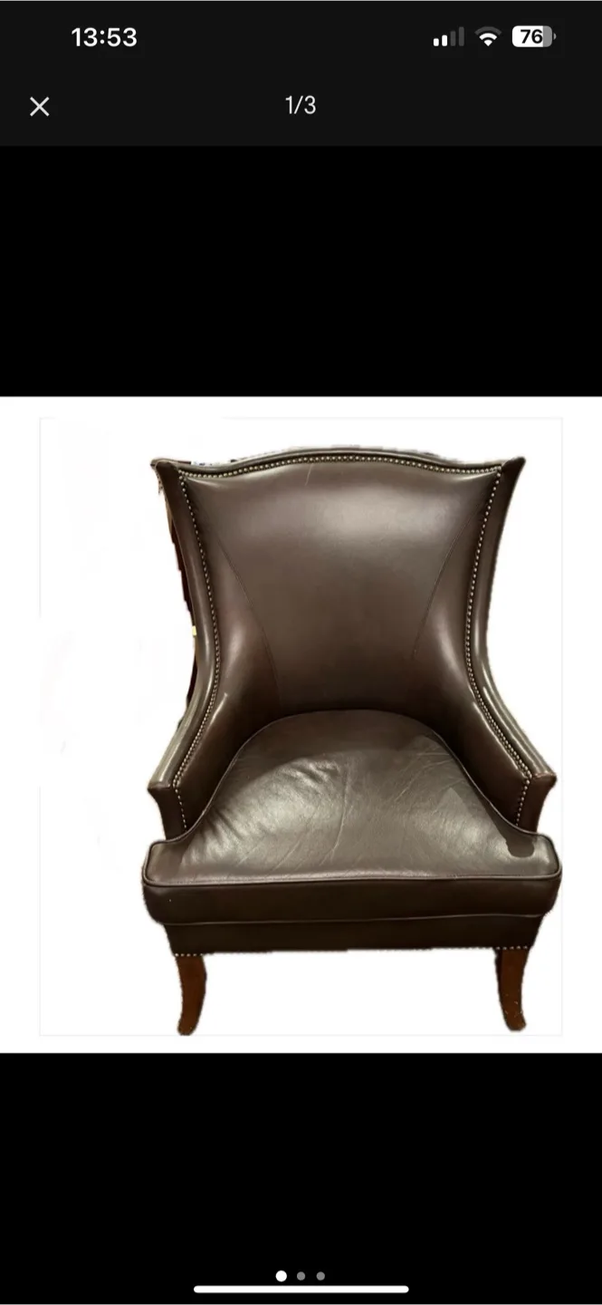 Bombay Co. Leather Armchair thumbnail