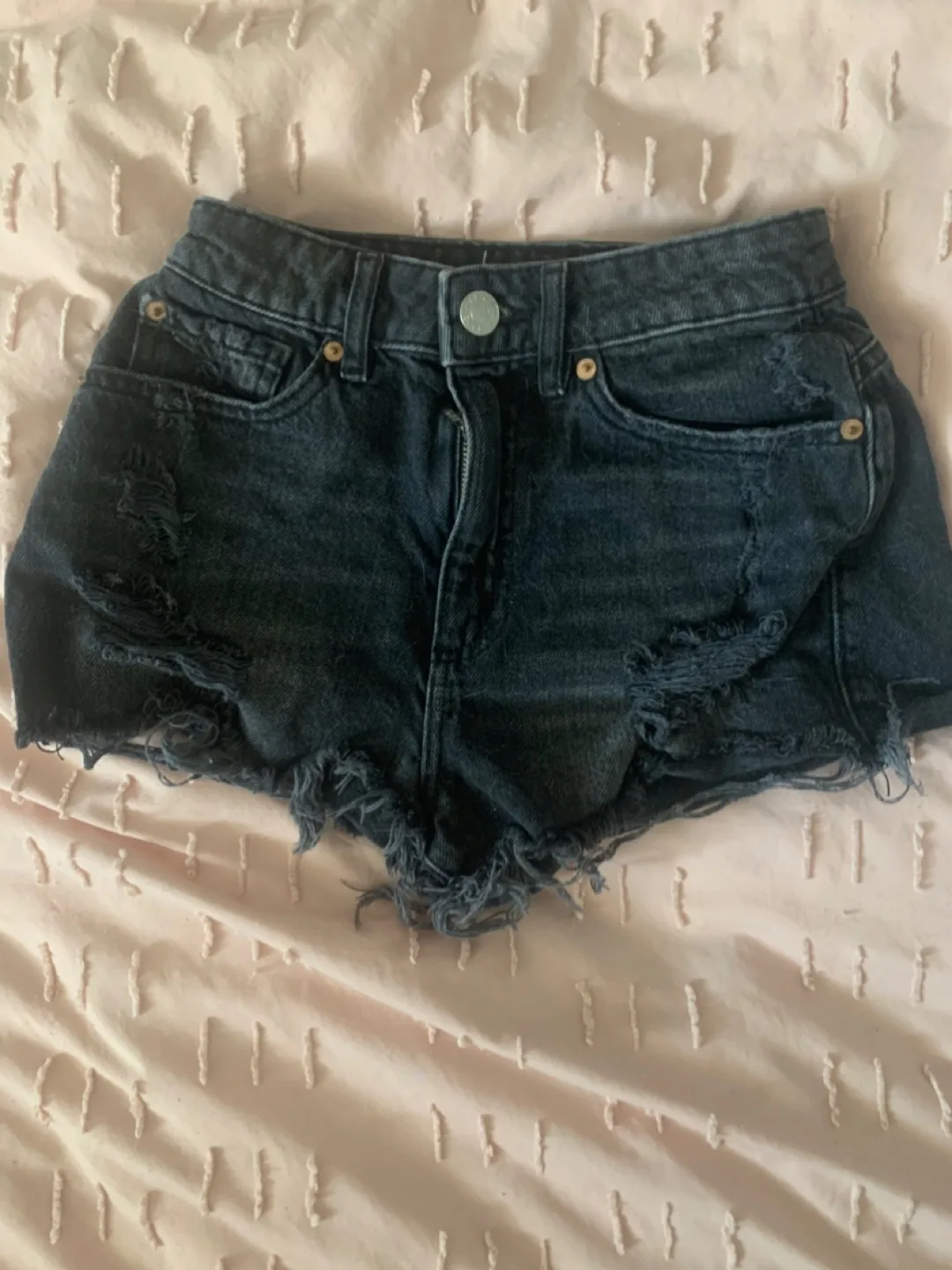 Garage Black Denim Shorts, Size 0