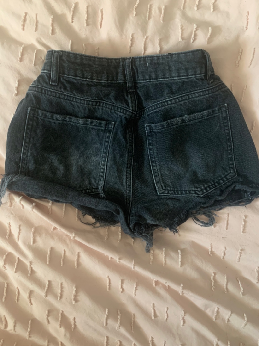 Garage Black Denim Shorts, Size 0 - photo 2
