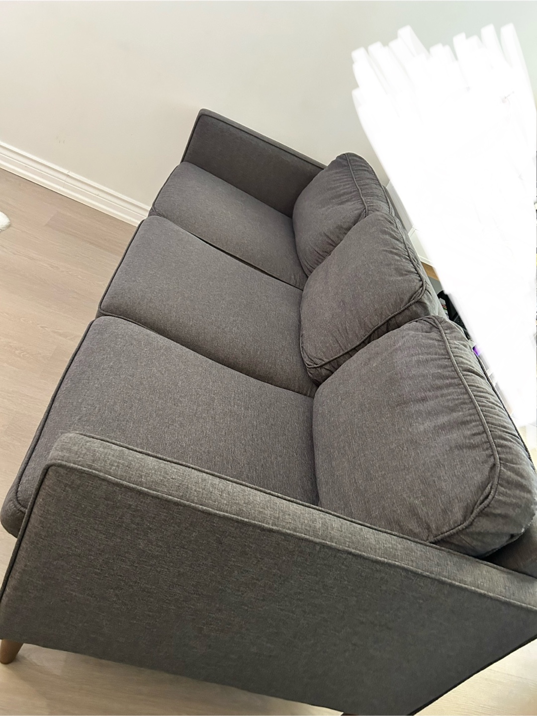 Structube Owen 3-Seater Sofa - Dark Grey - photo 5