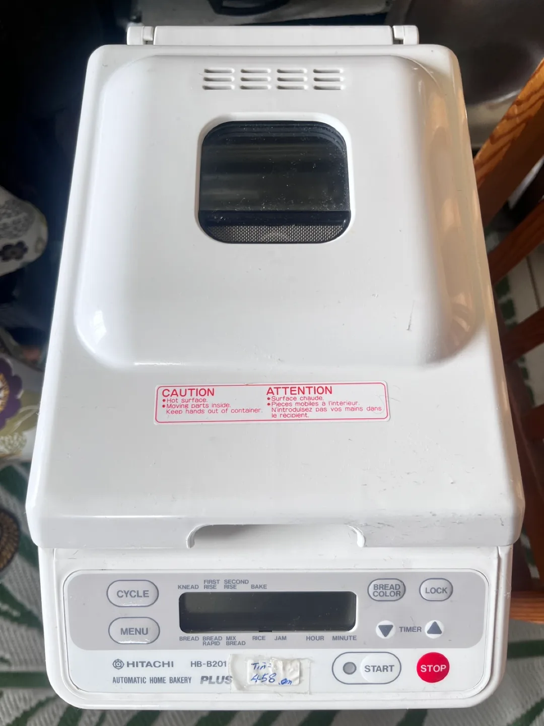 Hitachi HB-B201 Plus Bread Machine thumbnail