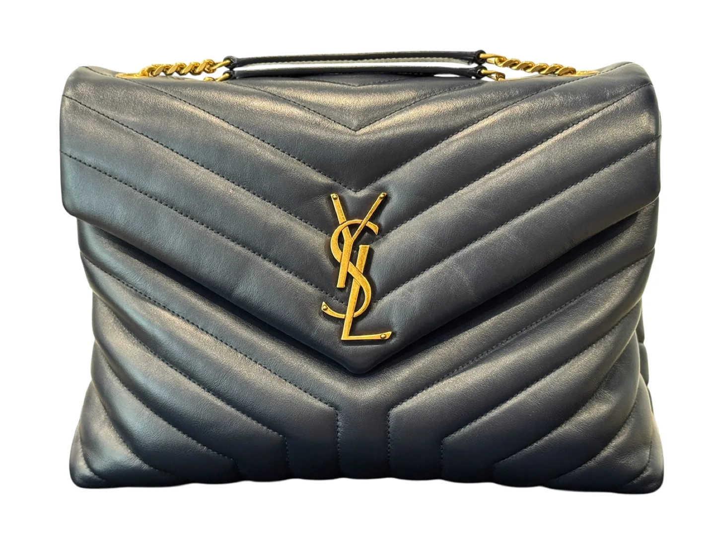 YSL Saint Laurent Loulou Medium leather shoulder bag image indicator(2)