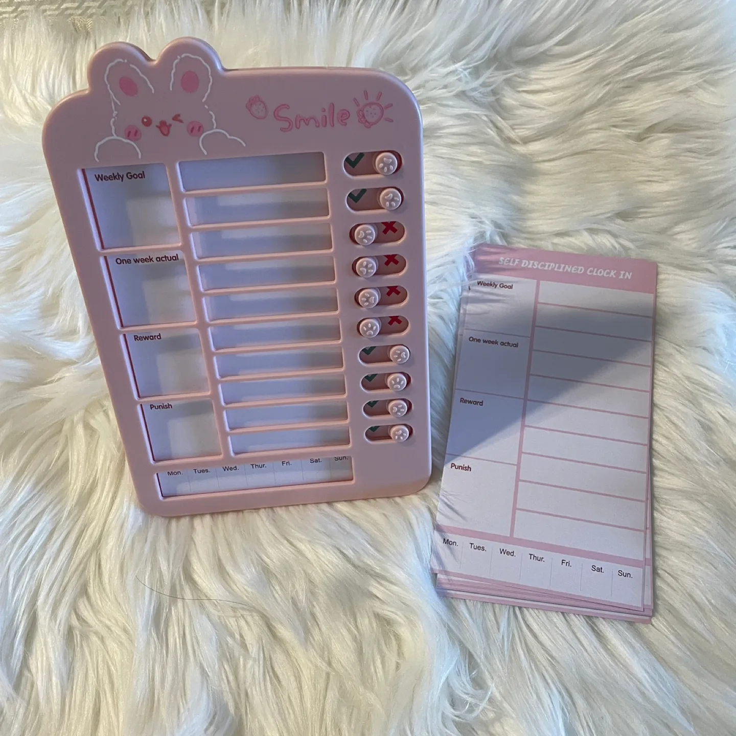 Pink Bunny To Do List Habit Tracker thumbnail