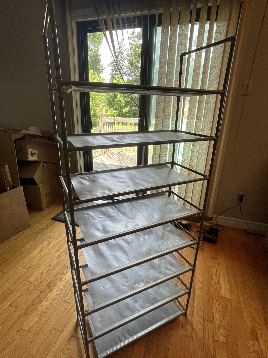 8 Shelf Storage Rack (Fabric/Plastic) - photo 2
