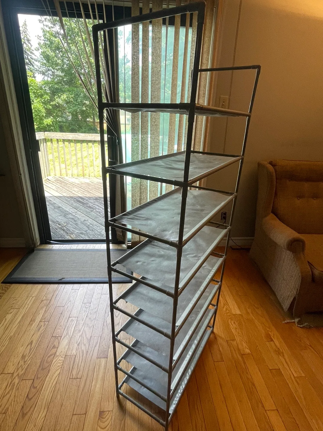 8 Shelf Storage Rack (Fabric/Plastic) thumbnail