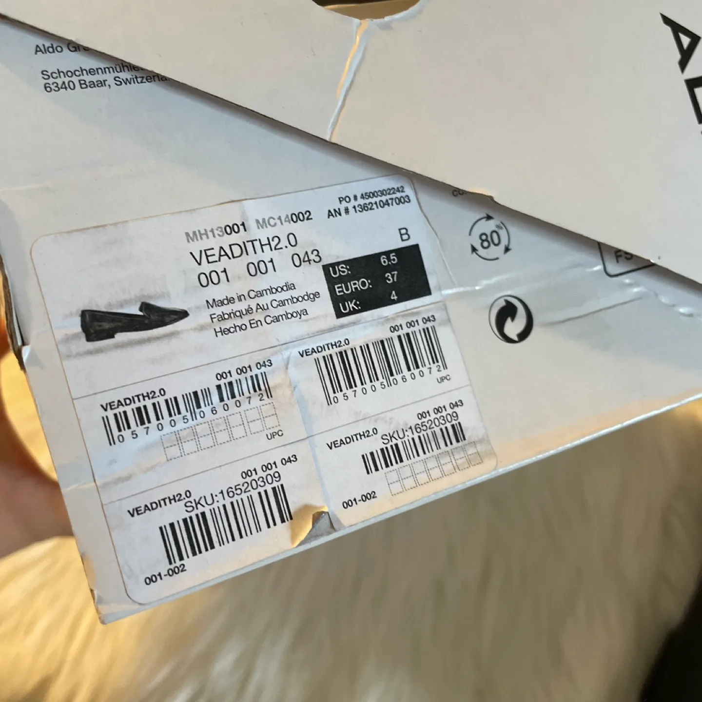 ALDO Black Leather Loafers - Size 6.5 image indicator(6)