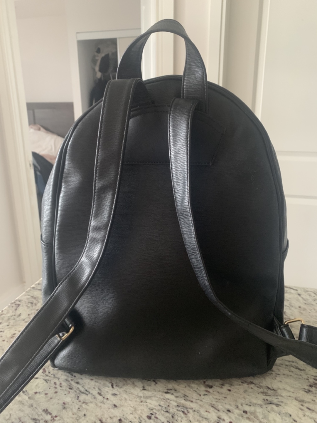 ALDO Black Leather Backpack - photo 2