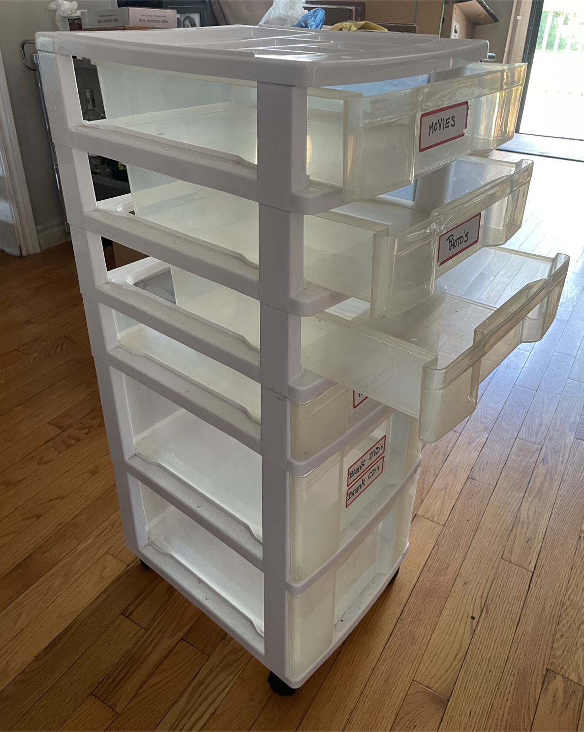 Rolling Storage Cart with 5 Drawers - photo 2