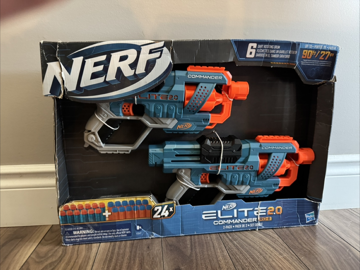 Nerf Elite 2.0 Commander RD-6 Blaster (2-Pack)