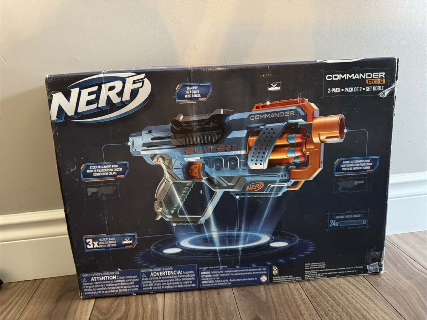 Nerf Elite 2.0 Commander RD-6 Blaster (2-Pack) - photo 2