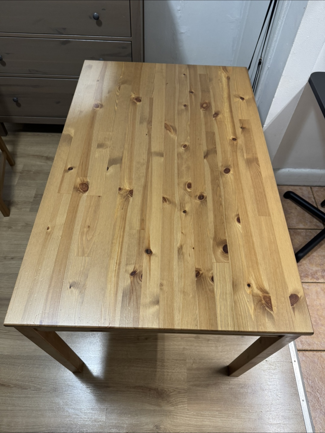 Ikea Chair & Table Set - Solid Wood