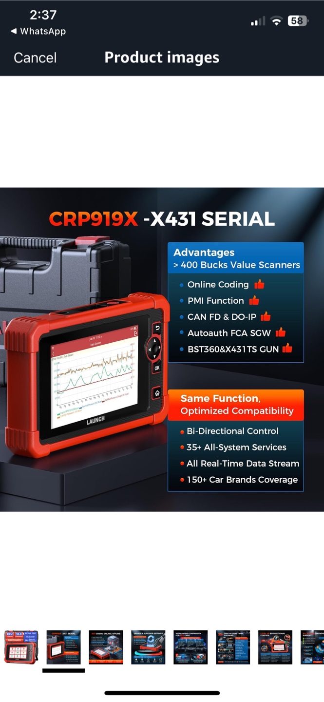 LAUNCH CRP919X OBD2 Scanner - photo 2
