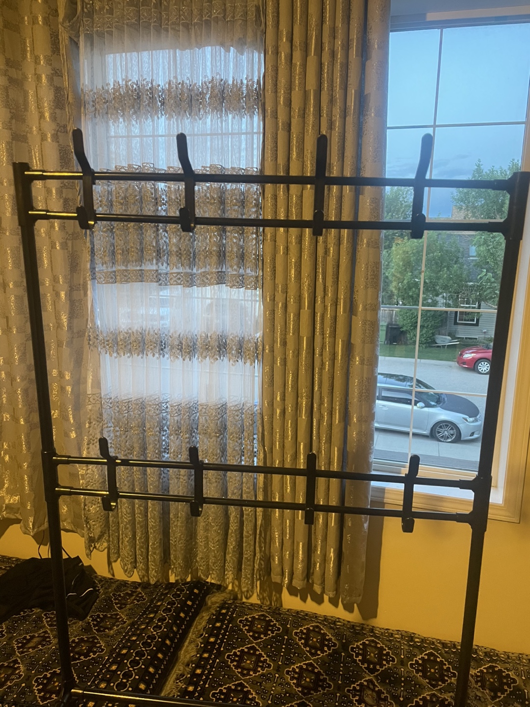 Coat Rack with Shoe Storage - Black - photo 3
