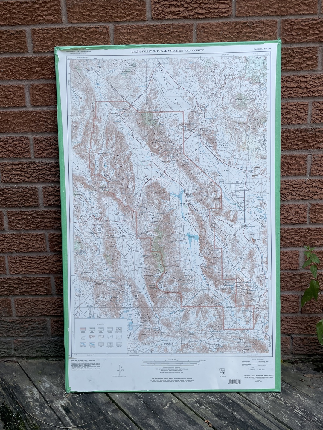 Death Valley National Monument Topographic Map