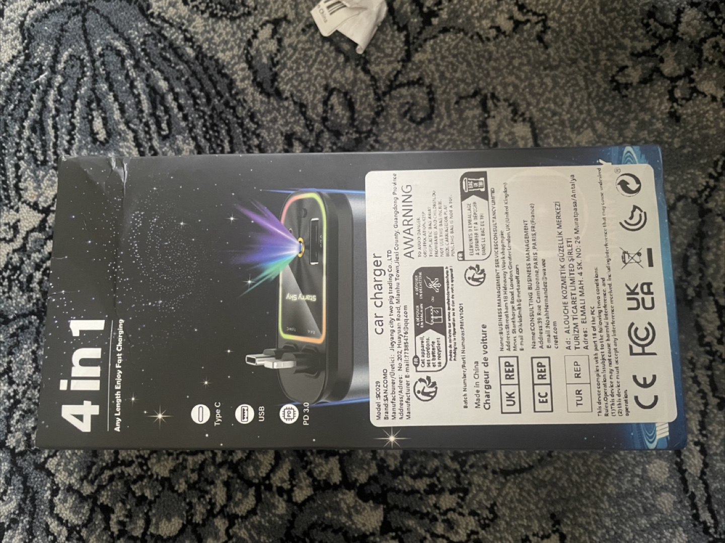 New 4-in-1 Starry Sky Car Charger - photo 4