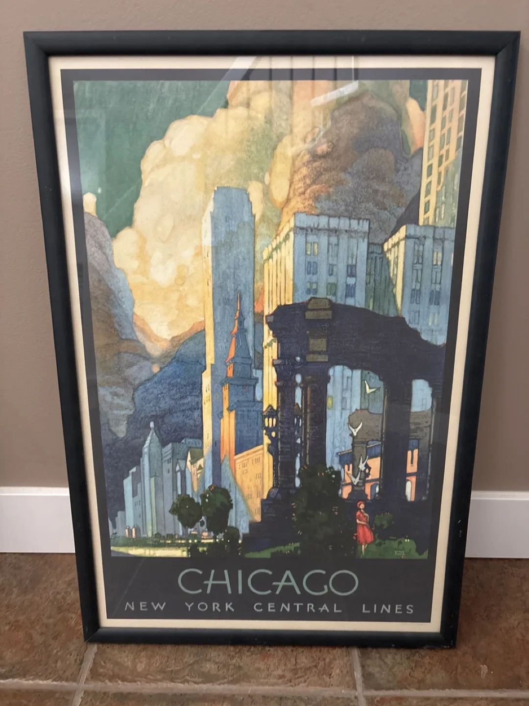 Chicago New York Central Lines Framed Print thumbnail