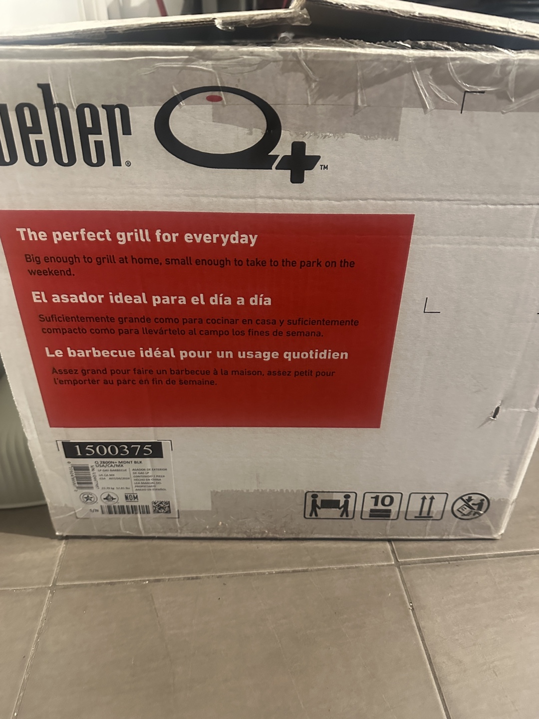 Weber Q+ 2800N+ Compact Outdoor Gas Grill - New in Box! - photo 3