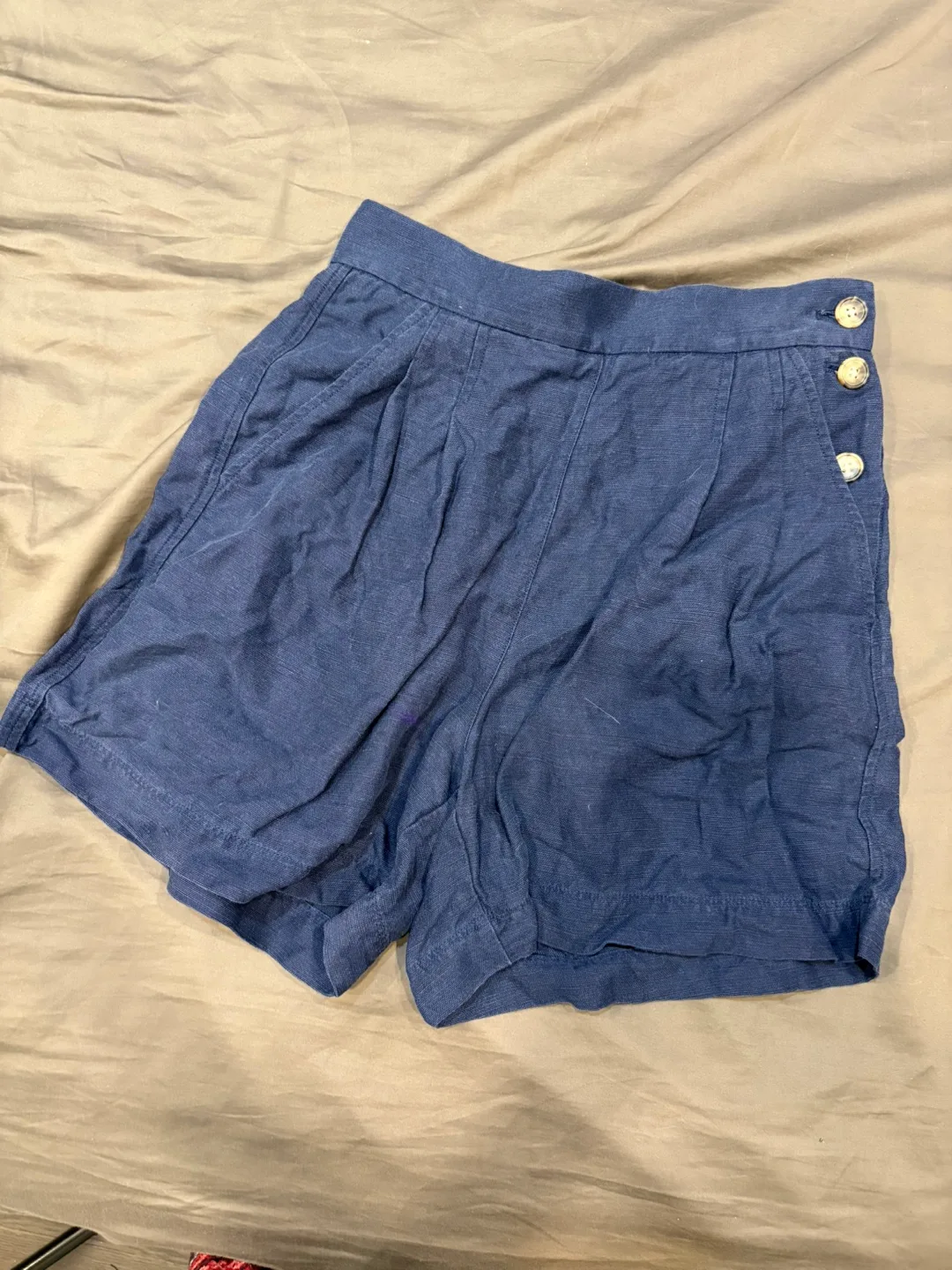 Wilfred Navy Blue Shorts - Size 4 thumbnail