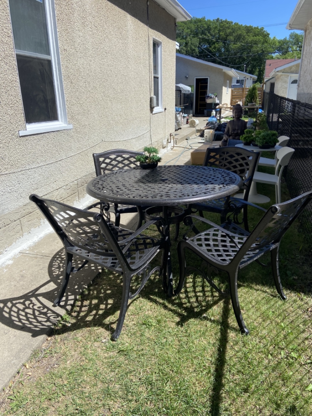 Outdoor Cast Aluminum Garden Bench - 4 Available