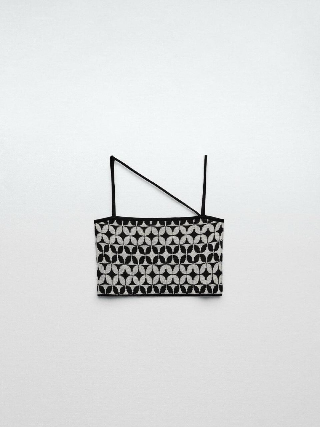 Zara Geometric Knit Jacquard Sweater and Top - photo 4