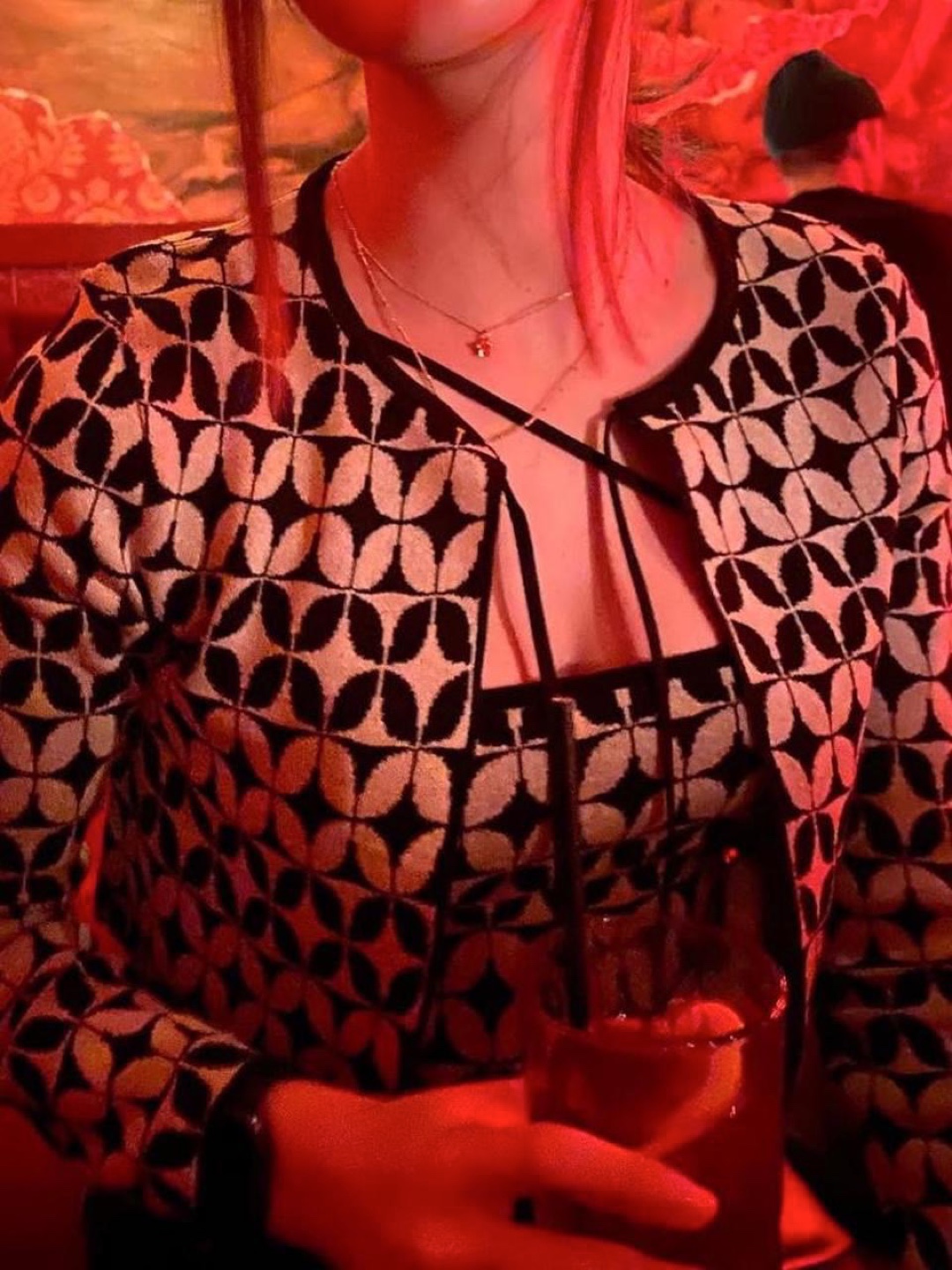 Zara Geometric Knit Jacquard Sweater and Top - photo 2