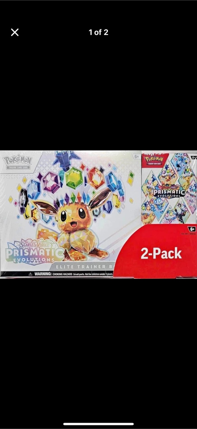 Pokémon Scarlet & Violet Prismatic Evolutions Elite Trainer Box