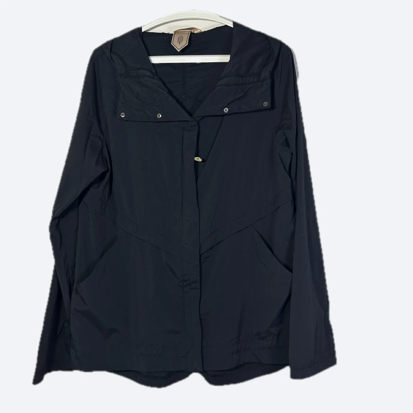 Indygena Black Lightweight Rain Jacket Size Large thumbnail