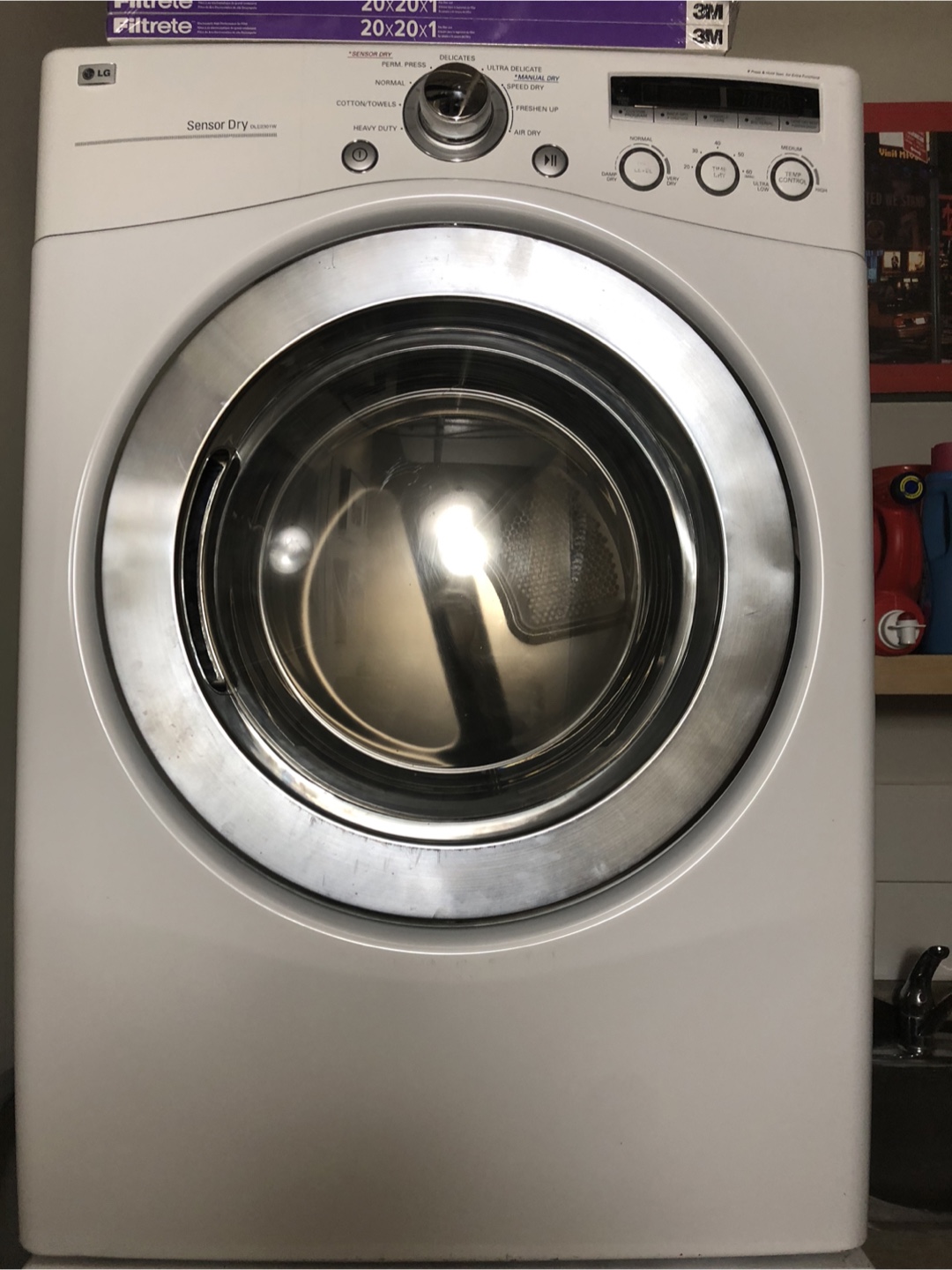 LG Sensor Dry DLE2301W Dryer - photo 5